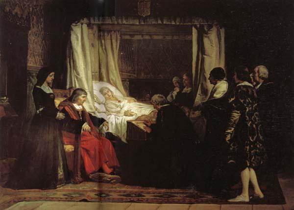 Eduardo Rosales Gallinas The Testament of Isabella the Catholic oil painting image